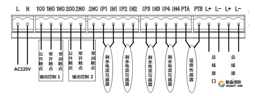 FS8280剩余電流式/測溫式電氣火災(zāi)監(jiān)控探測器