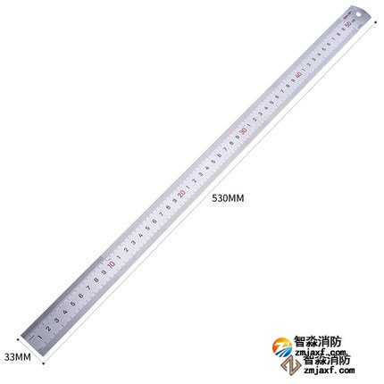 鋼直尺量程50cm；精度：1mm　