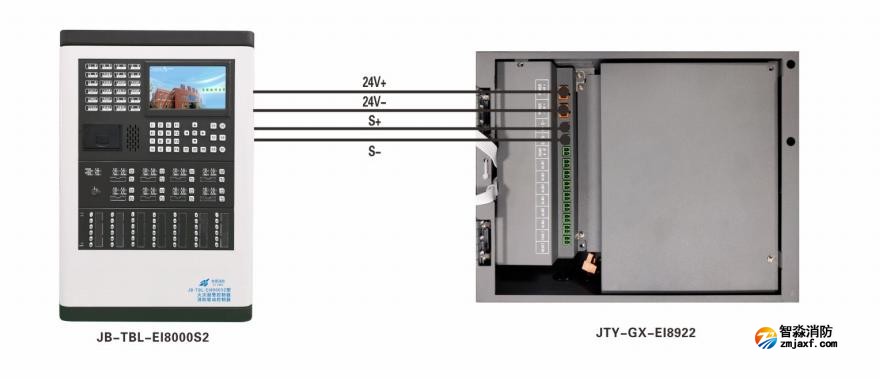 JTY-GX-EI8922/JTY-GX-EI8924吸氣式感煙火災(zāi)探測器接線圖